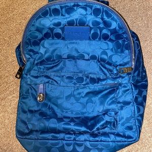 Beautiful blue COACH backpack
